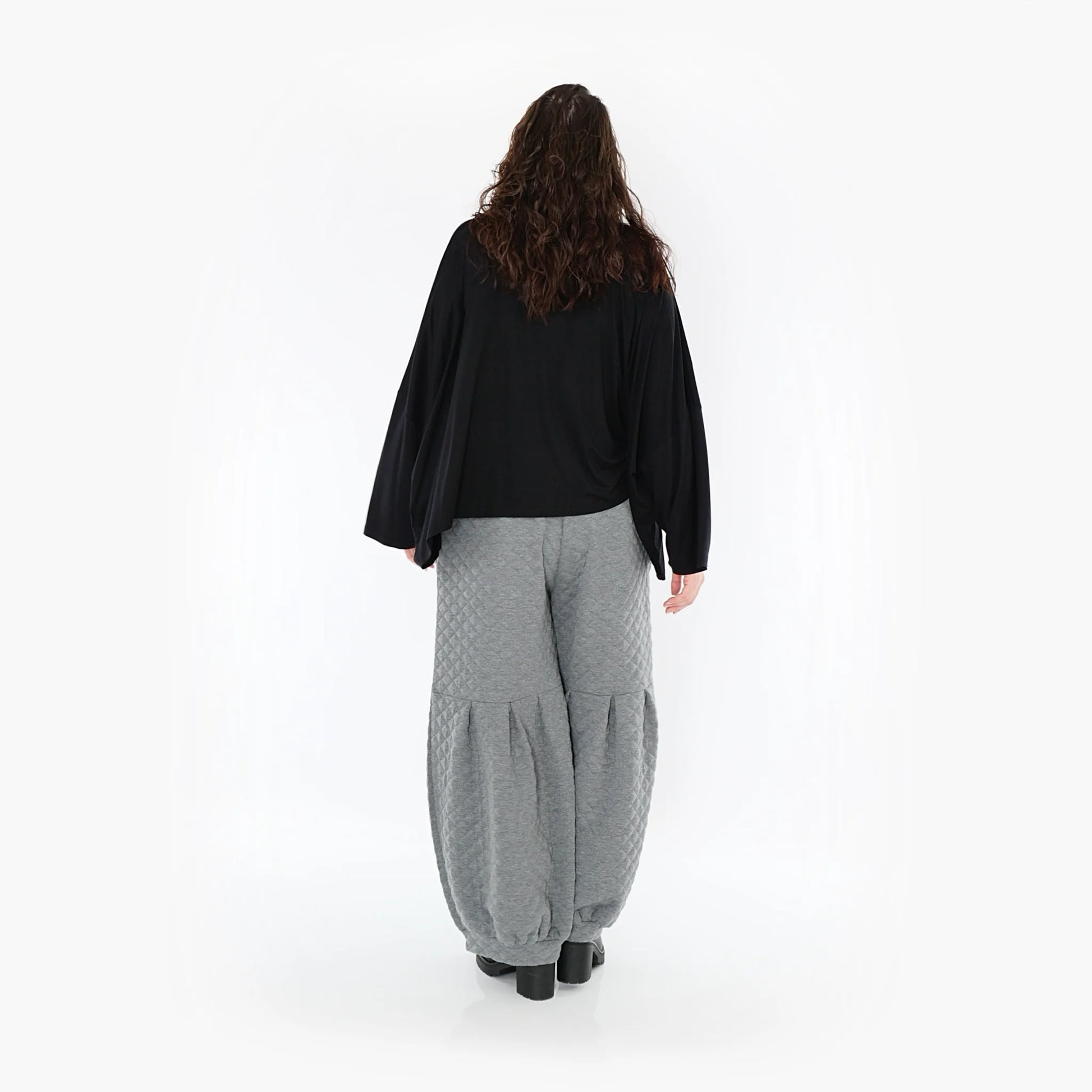 Ballonhose von AKH Fashion aus Materialmix, 1394.06974, Grau, Schick, Modern, Bequem