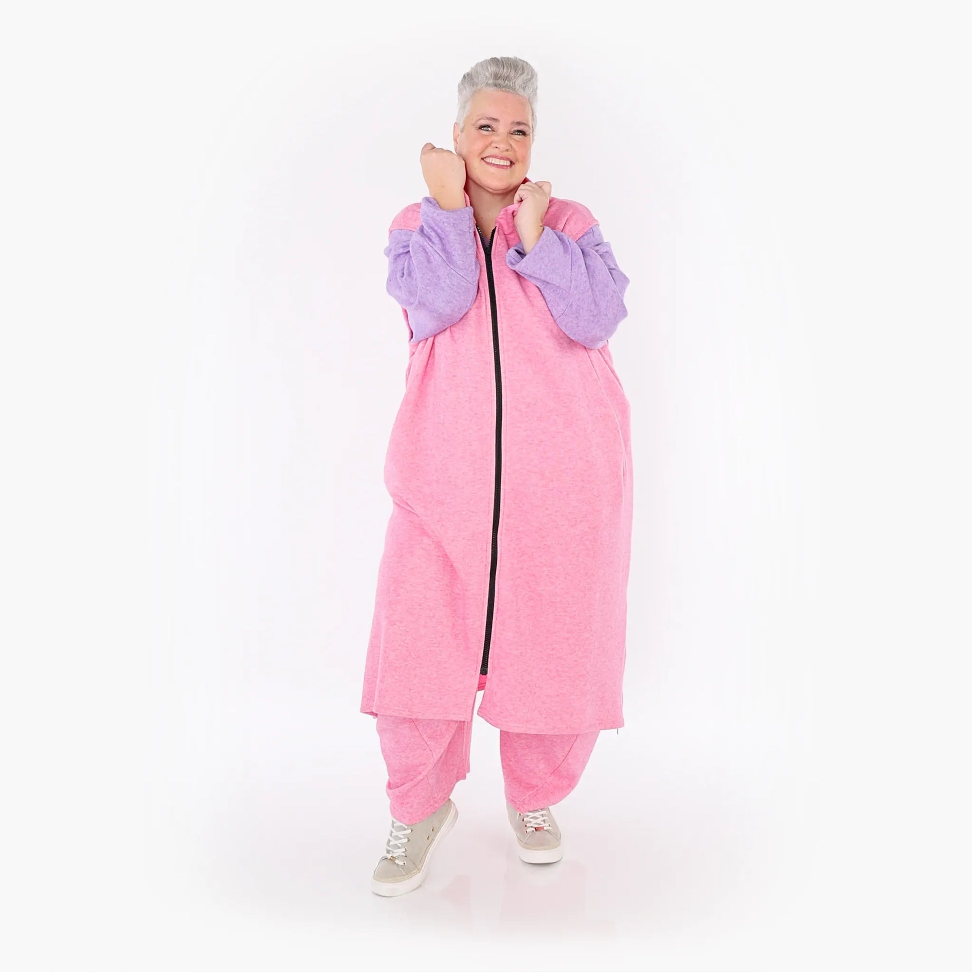 AKH Fashion Weste in gerader Form, aus Viskose, 1429.06879, Pink, Schick, Modern, Bequem