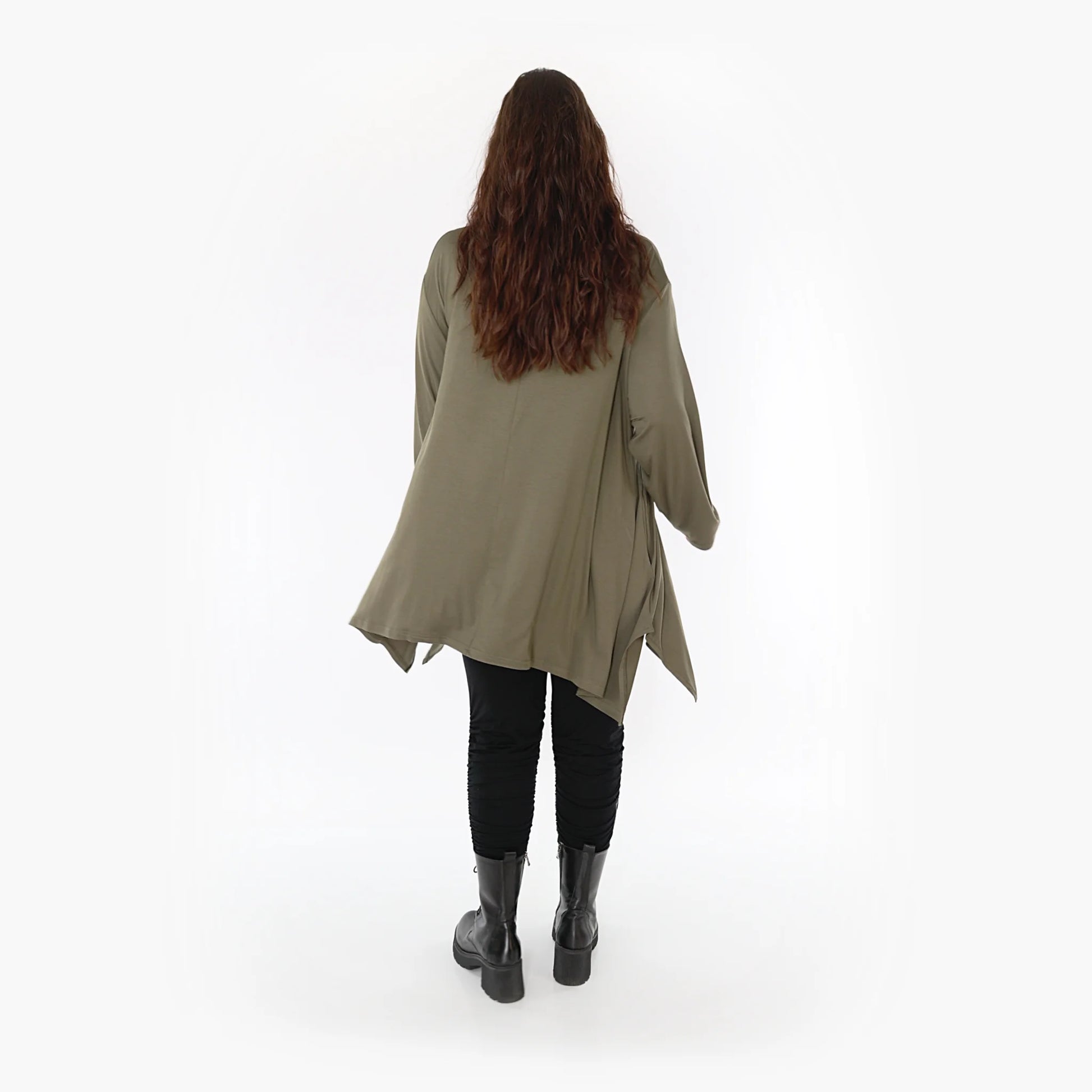 A-Form Shirt von AKH Fashion aus Viskose, 1233.1019L, Olive, Schick, Modern, Bequem