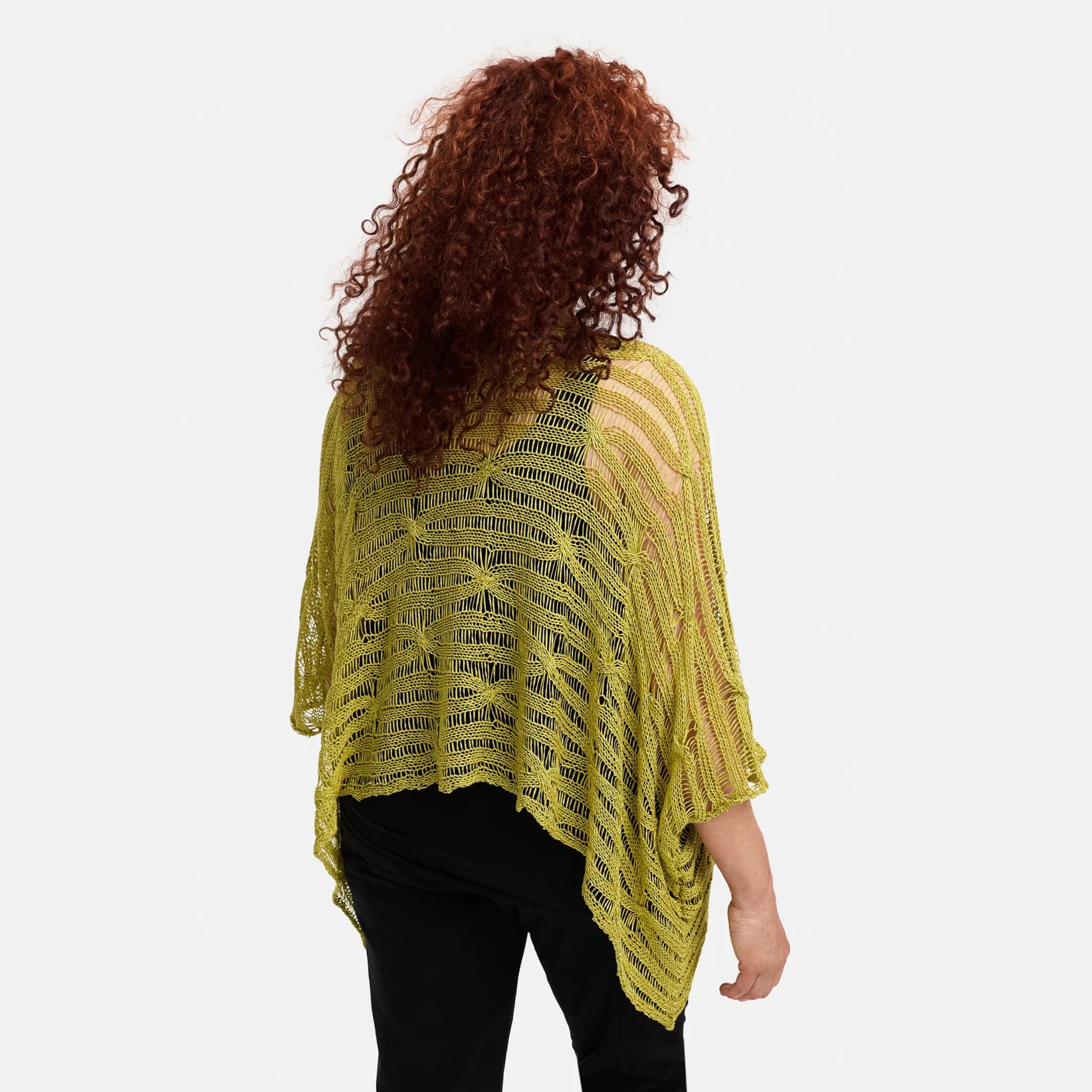 Amandine Pullover in kastiger Form, aus Baumwolle, A2805, Pistaziengrün, Schick, Modern