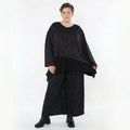 Marlene Hose von AKH Fashion aus Materialmix, 1516.02063, Schwarz/Violett/Grau, Kringel