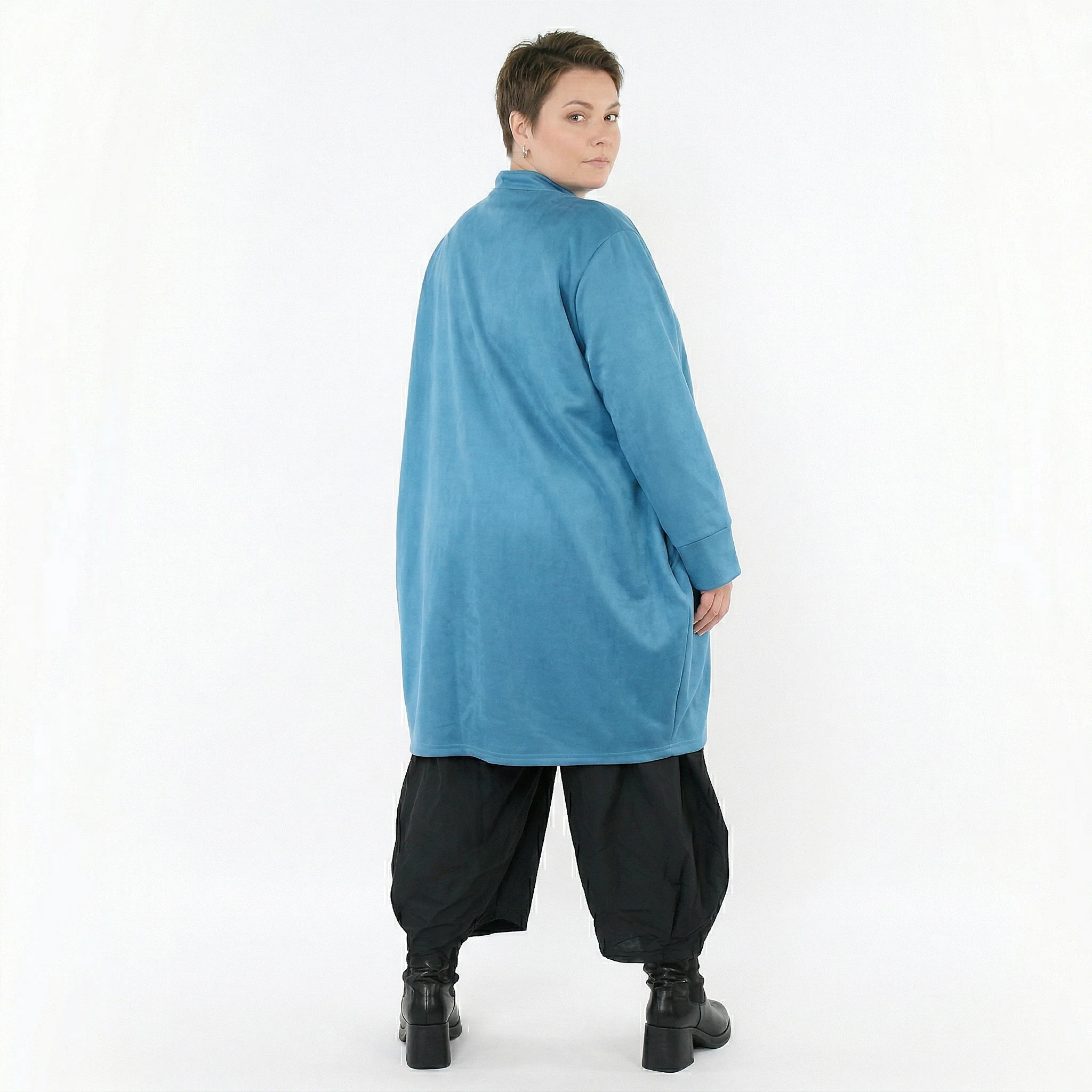 Ballonjacke von AKH Fashion aus Polyester, 1520.07094, Petrol, Ausgefallen, Zeitlos