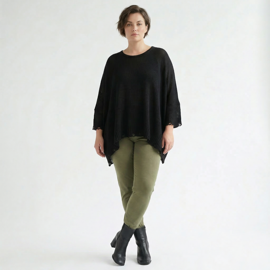 AKH Fashion Leggings in gerader Form, aus Viskose, 1531.0P100, Olive, Ausgefallen, Zeitlos