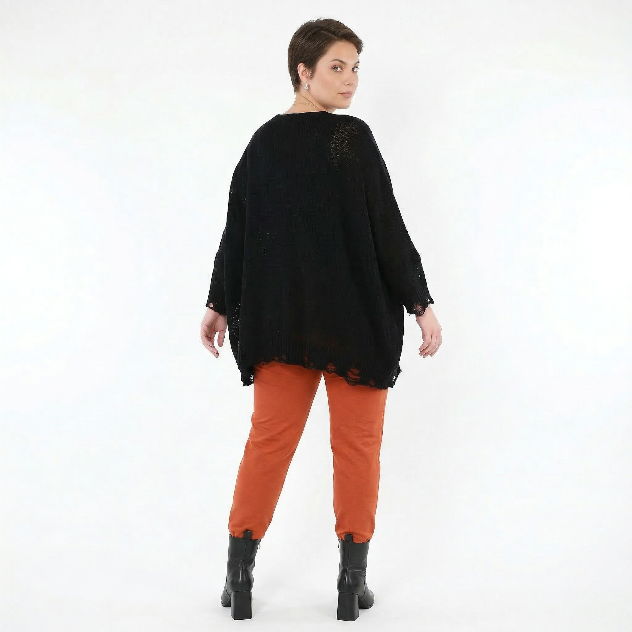 AKH Fashion Leggings in gerader Form, aus Viskose, 1531.0P100, Rost, Ausgefallen, Zeitlos