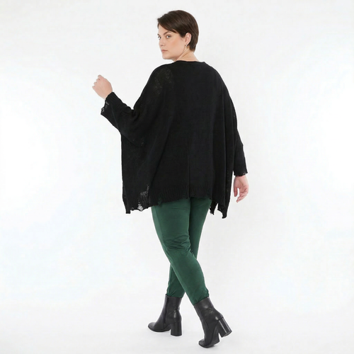 AKH Fashion Leggings in gerader Form, aus Viskose, 1531.0P100, Tannengrün, Ausgefallen