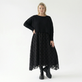 A-Form Tunika von AKH Fashion aus Polyester, 1544.05927, Schwarz, Punkte, Ausgefallen