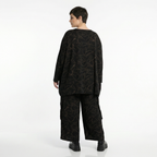 Ballonhose von AKH Fashion aus Viskose, 1545.07125, Schwarz/Braun, Kringel, Ausgefallen