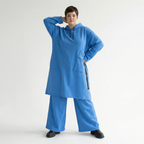  A-Form Kleid von AKH Fashion aus Baumwolle, 1547.06989, Blau, Ausgefallen, Zeitlos, Schick