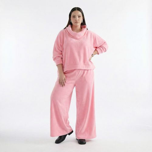  AKH Fashion Überwurf in kastiger Form, aus Baumwolle, 1547.7011R, Pink, Ausgefallen