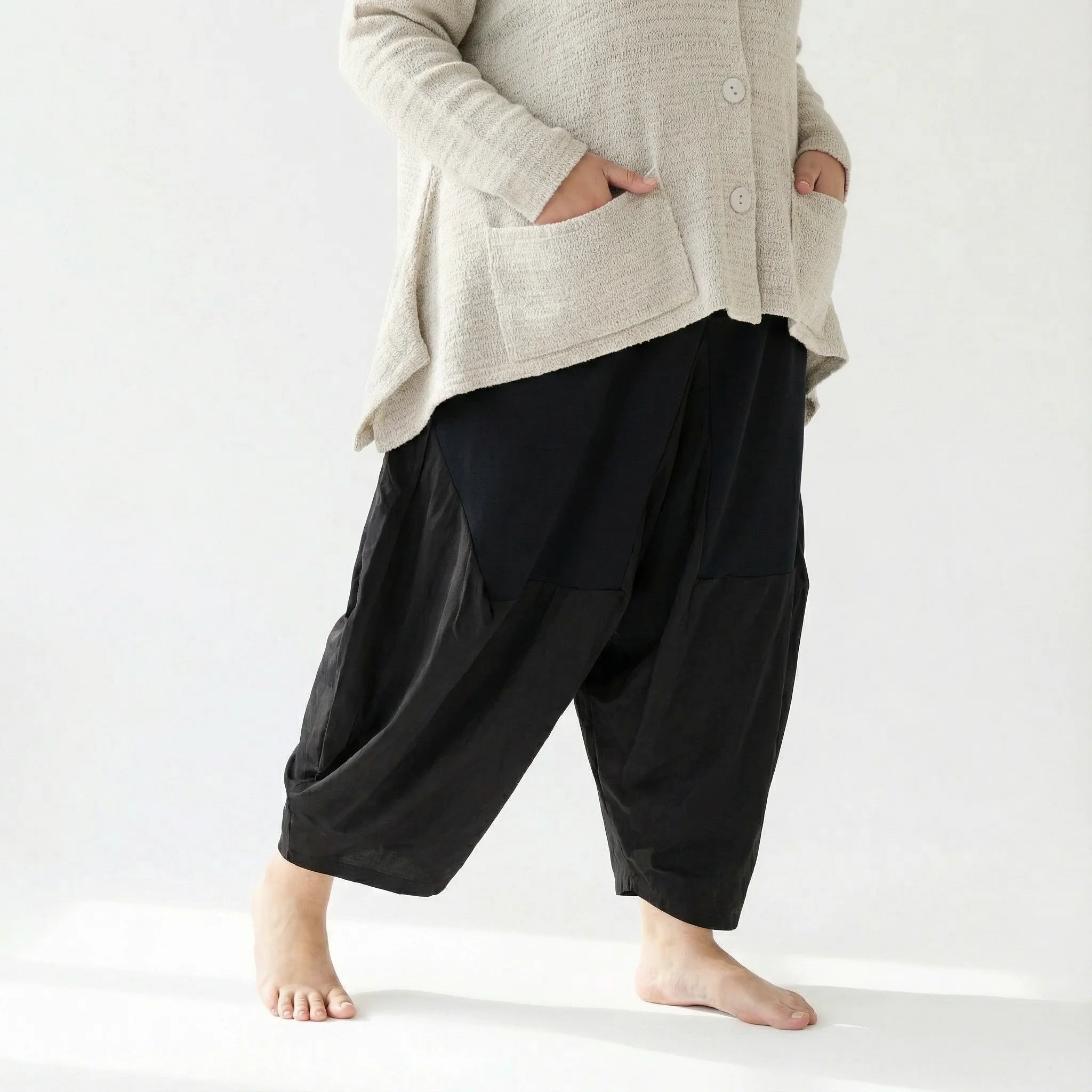  A-Form Jacke von AKH Fashion aus Viskose, 1537.00118, Ecru, Meliert, Ausgefallen, Zeitlos