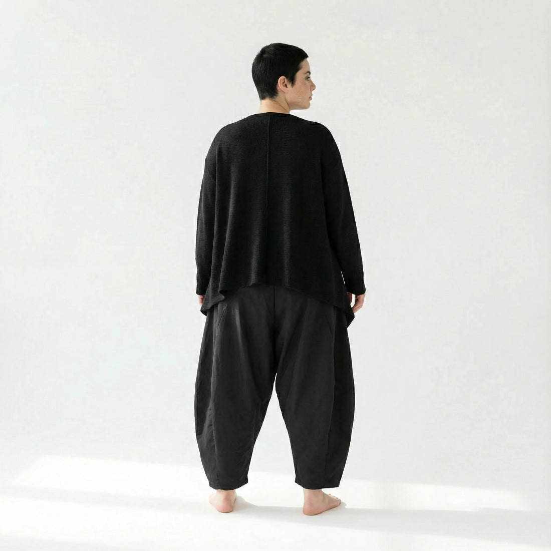  A-Form Jacke von AKH Fashion aus Viskose, 1537.00118, Schwarz, Meliert, Ausgefallen