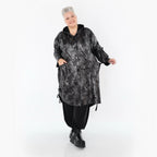  AKH Premium Jacke in gerader Form, aus Viskose, P1019.7154, Silber/Schwarz, Zebra, Schick