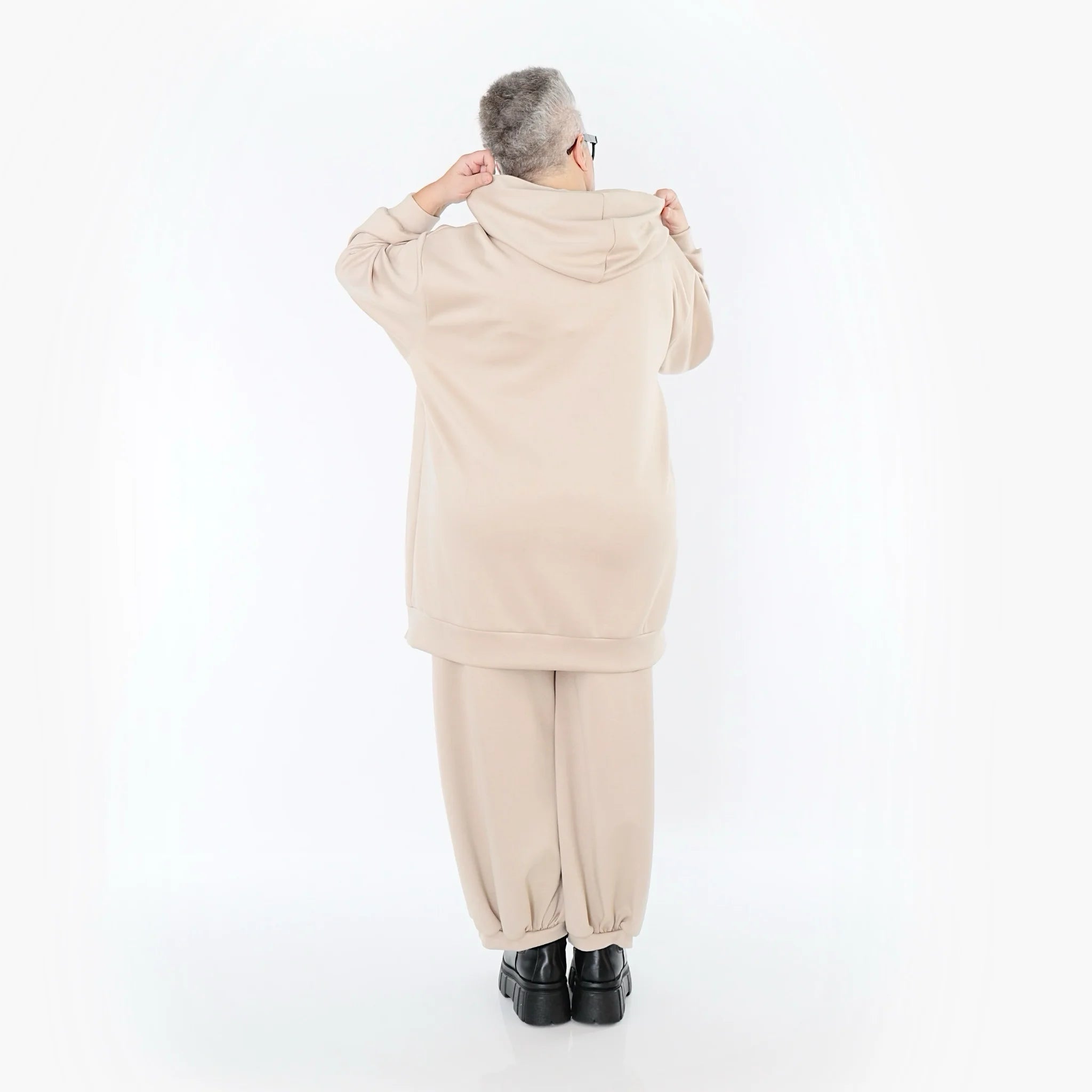  AKH Fashion Bigshirt in gerader Form, aus Viskose, 1566.06988, Beige, Ausgefallen, Zeitlos