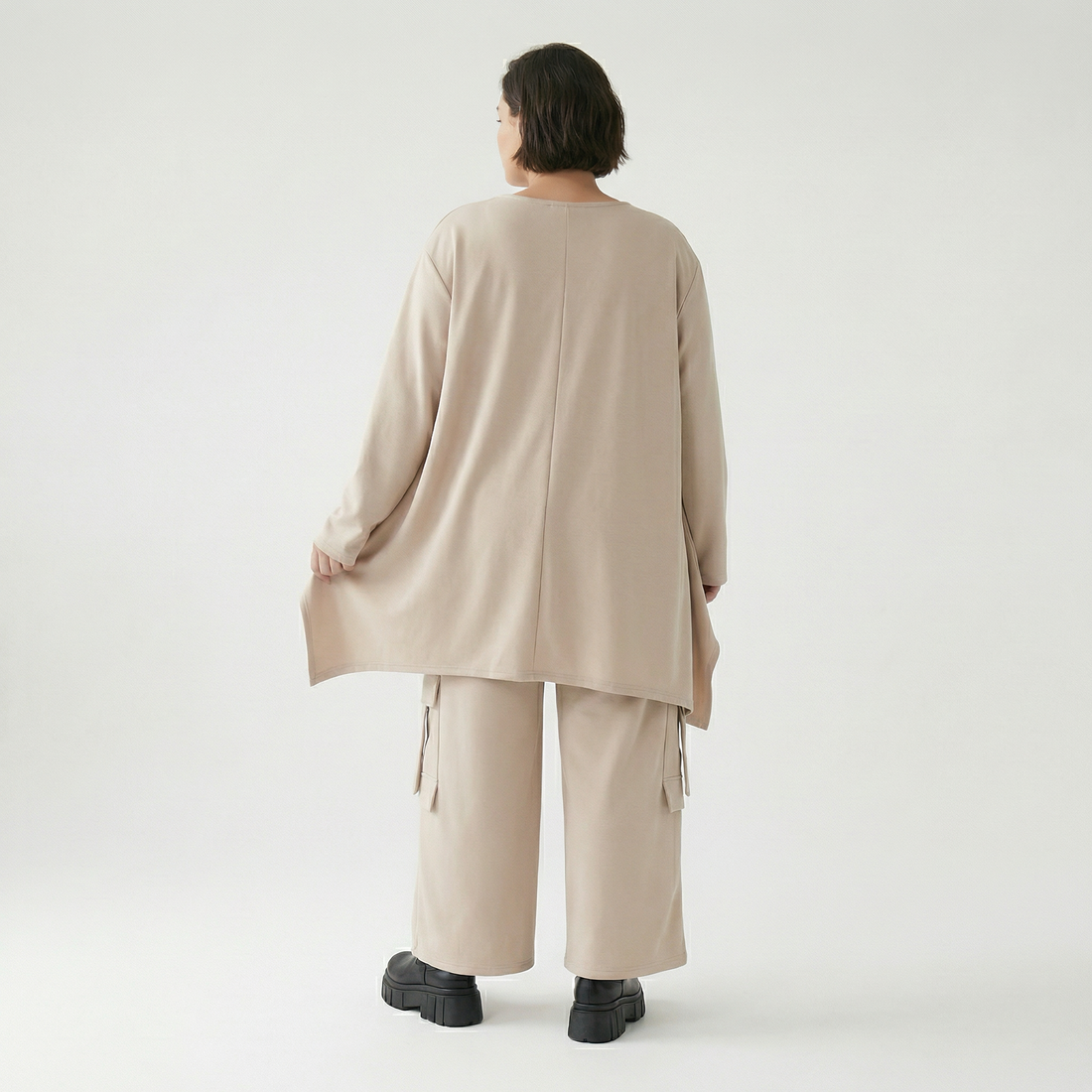  Ballonhose von AKH Fashion aus Viskose, 1566.07125, Beige, Ausgefallen, Zeitlos, Schick