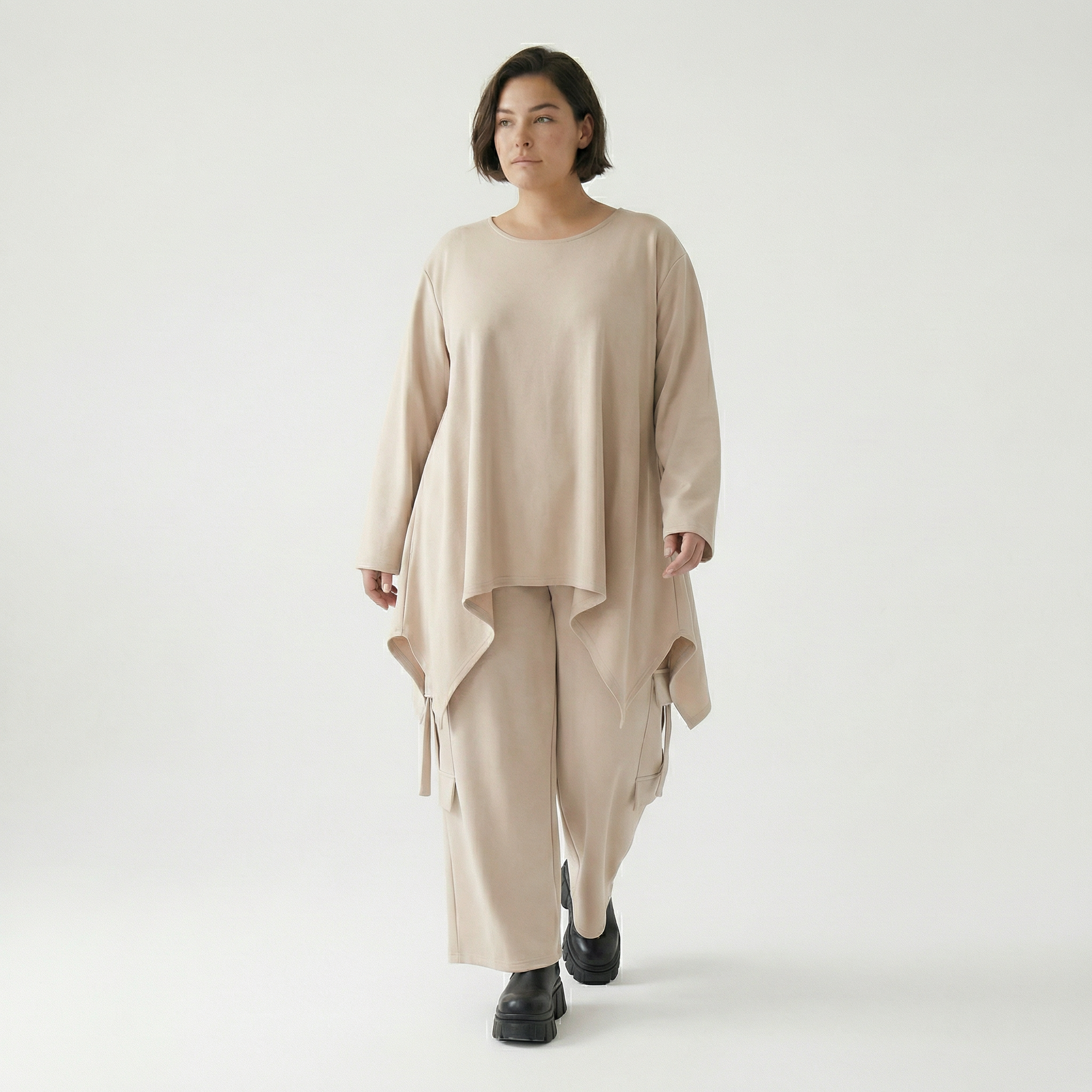  Ballonhose von AKH Fashion aus Viskose, 1566.07125, Beige, Ausgefallen, Zeitlos, Schick