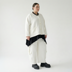  A-Form Jacke von AKH Fashion aus Baumwolle, 1567.00118, Weiß, ZickZack, Ausgefallen