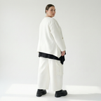  Ballonhose von AKH Fashion aus Baumwolle, 1567.07125, Weiß, ZickZack, Ausgefallen, Zeitlos