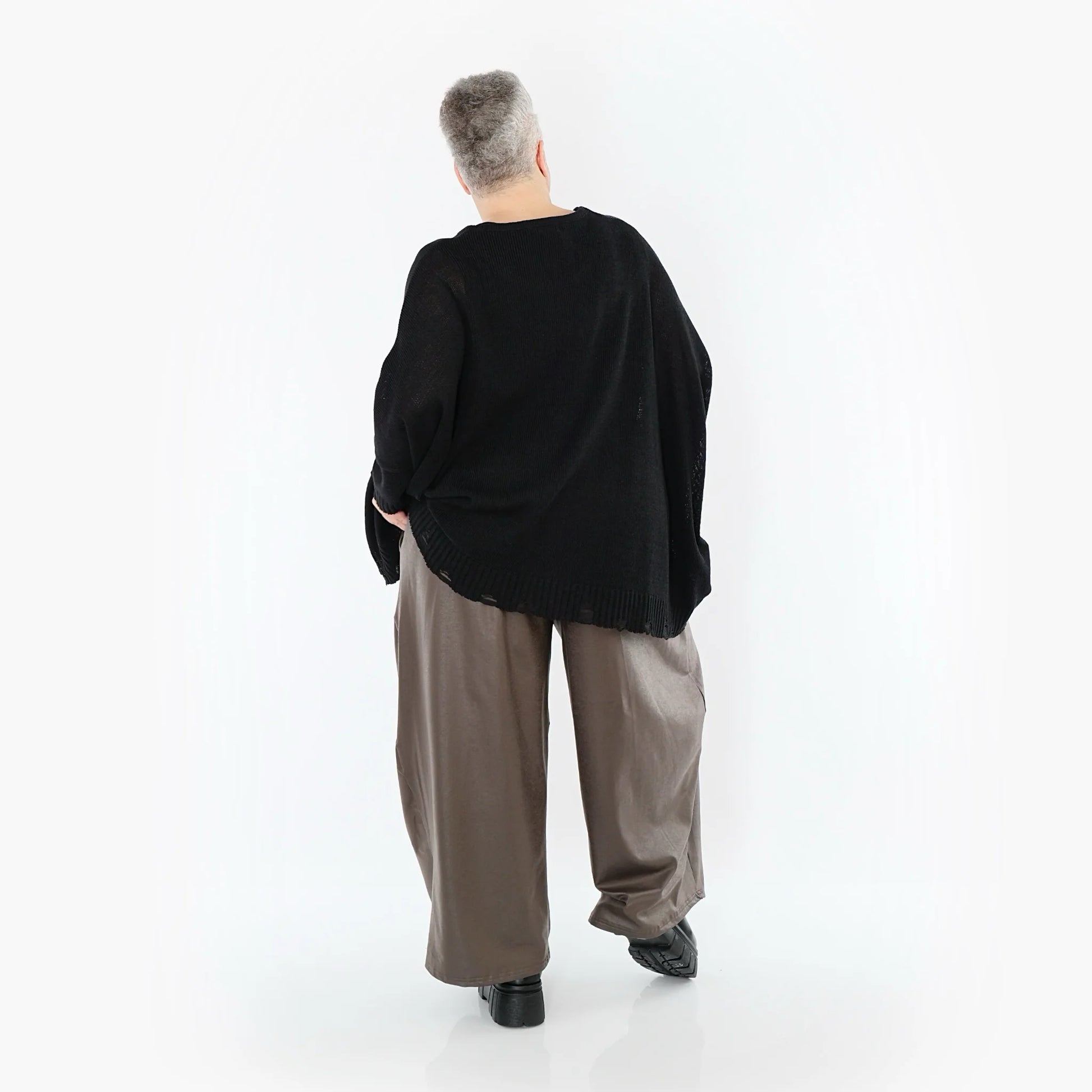  Ballonhose von AKH Premium aus Materialmix, P1027.7126, Braun, Ausgefallen, Zeitlos