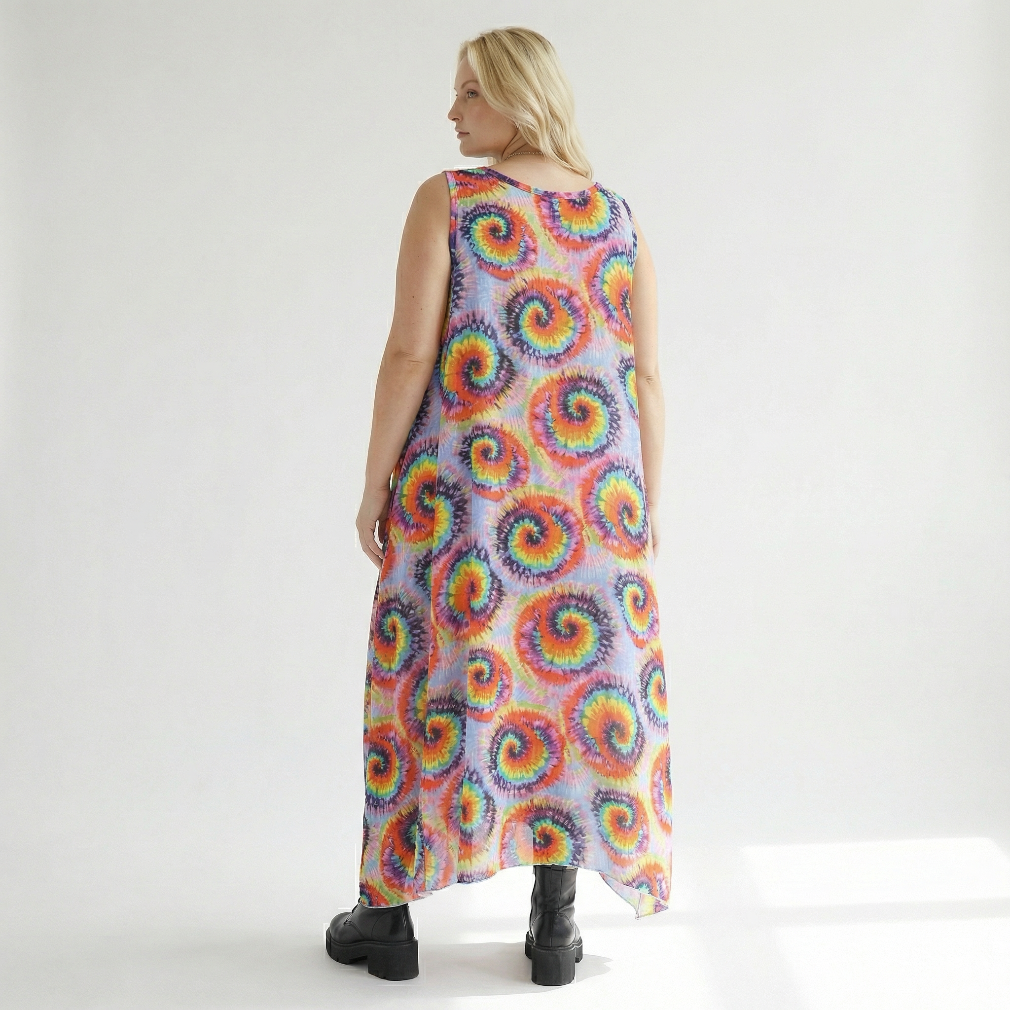  A-Form Kleid von AKH Fashion aus Baumwolle, 1503.07111, Multicolor, Farbmix, Ausgefallen