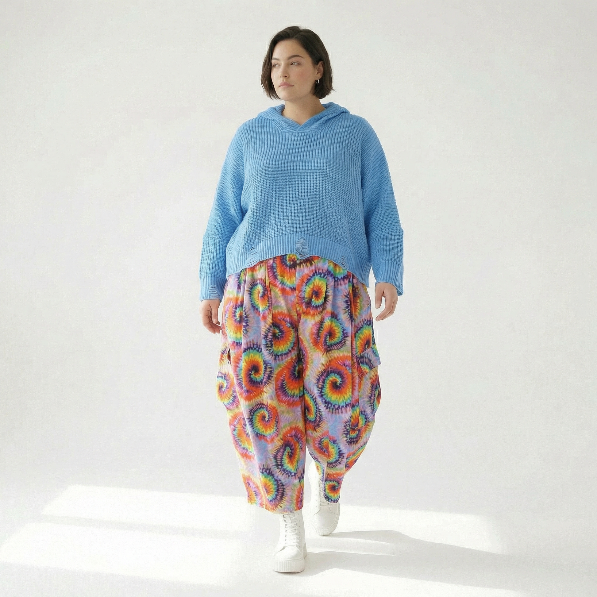  Ballonhose von AKH Fashion aus Baumwolle, 1503.07113, Multicolor, Farbmix, Ausgefallen