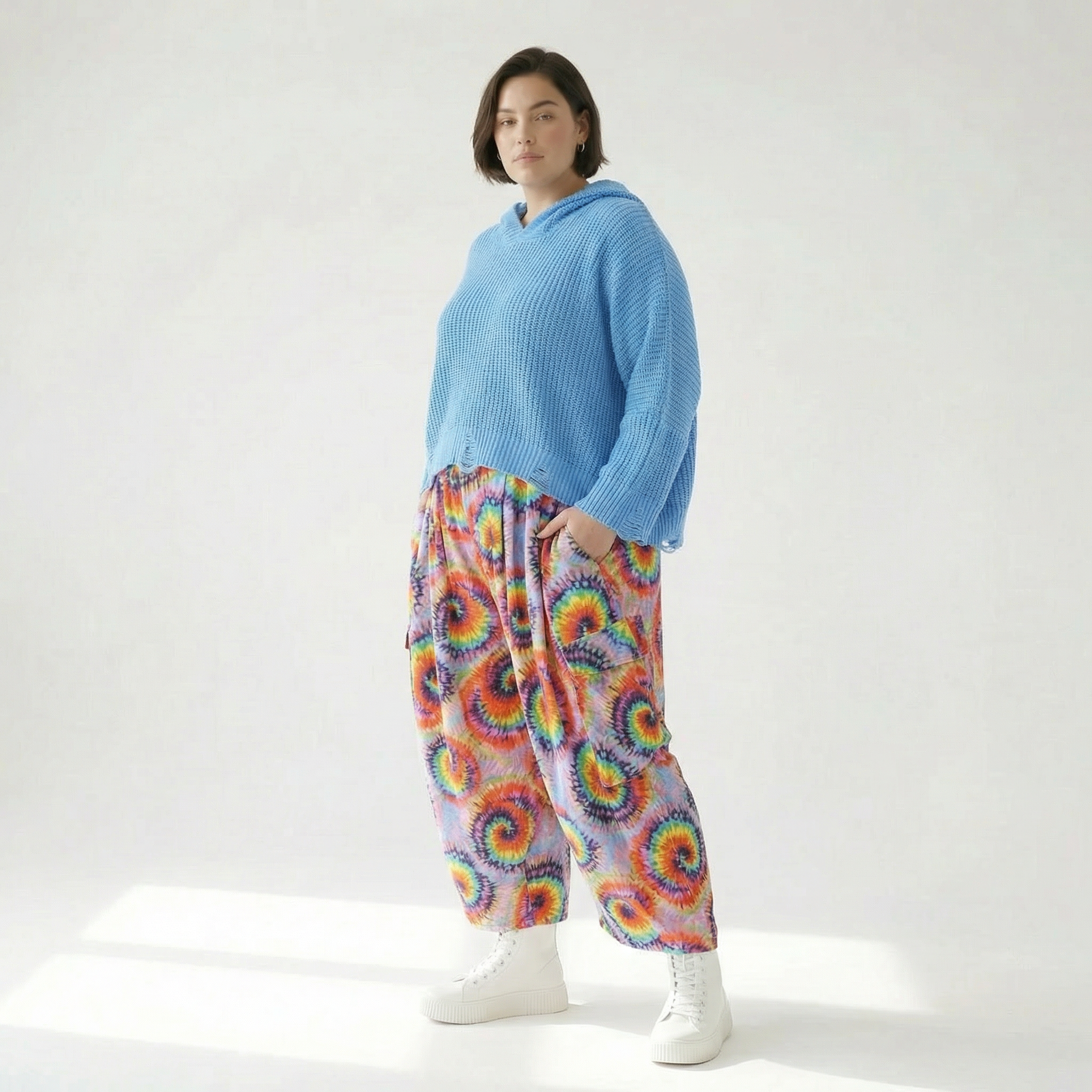  Ballonhose von AKH Fashion aus Baumwolle, 1503.07113, Multicolor, Farbmix, Ausgefallen