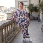 Oversized Shirt aus leichter Viskose Popeline in zartem Rosa mit asymmetrischem Schnitt