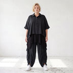 Lyocellbluse mit Hemdkragen und 3/4-Arm weich fließend zeitlos für die Übergangszeit
