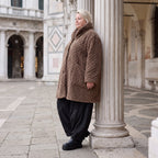 Kuschelige Teddyjacke in Ballonform mit Kapuze Taschen und Knopfverschluss warm weich
