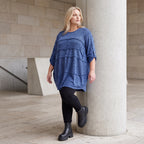 Feiner Strickpullover in A-Linie mit Stretchanteil weich wärmend Made in Italien