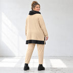 Karottenleggings aus Viskosejersey mit Elasthan schmal geschnitten mit elastischem Bund