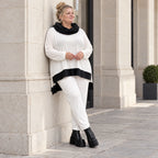 Weiche dehnbare Leggings in Karottenform mit elastischem Bund als Winterbasic