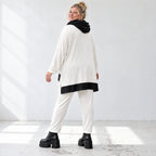 Weiche dehnbare Leggings in Karottenform mit elastischem Bund als Winterbasic