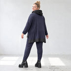 Winter Karottenleggings aus warmem Viskosejersey mit Stretch und bequemem Dehnbund