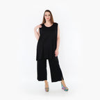  AKH Fashion Hose in gerader Form, aus Viskose, 1233.00225, Schwarz, Ausgefallen, Zeitlos