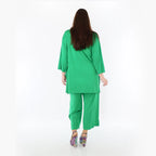  AKH Fashion Bigshirt in gerader Form, aus Viskose, 1233.07054, Grün, Ausgefallen, Zeitlos