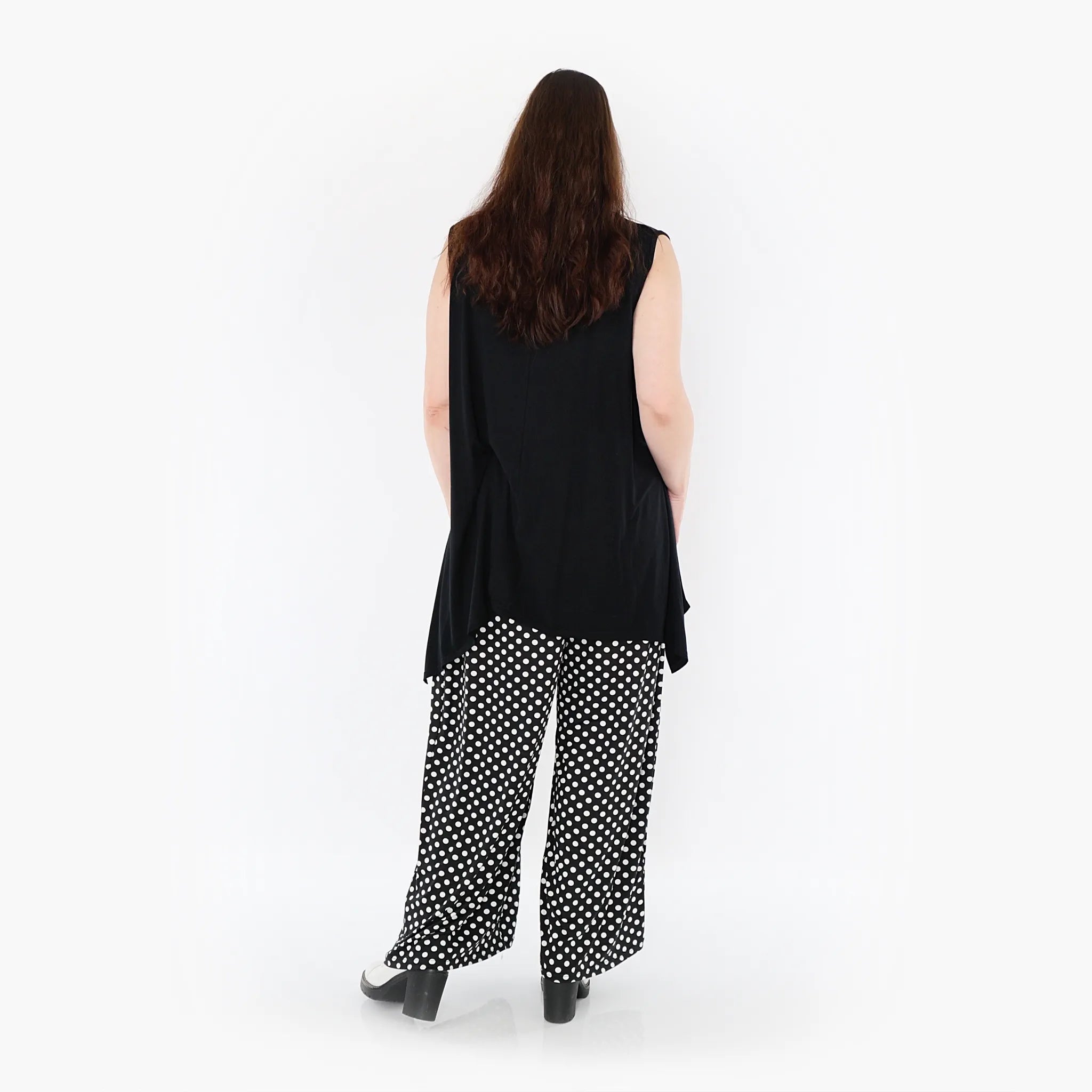  Marlene Hose von AKH Fashion aus Materialmix, 1289.06720, Schwarz/Weiß, Schick, Modern