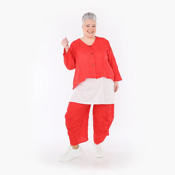  Ballonhose von AKH Fashion aus Materialmix, 1372.08069, Rot, Ausgefallen, Zeitlos, Schick