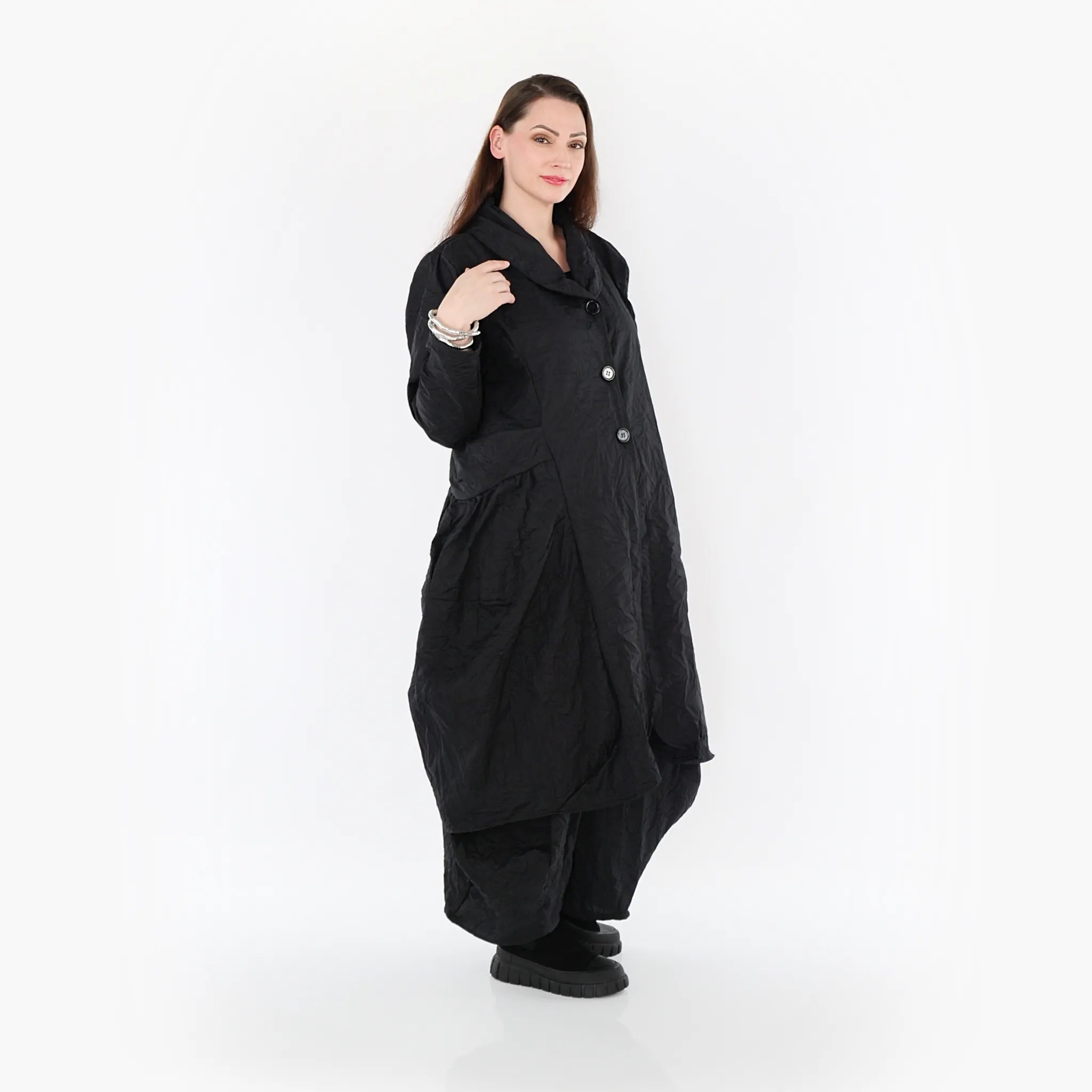 Ballonmantel von AKH Fashion aus Materialmix, ausgefallene, zeitlose Lagenlook Mode