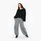  Ballonhose von AKH Fashion aus Materialmix, 1394.06974, Grau, Schick, Modern, Bequem