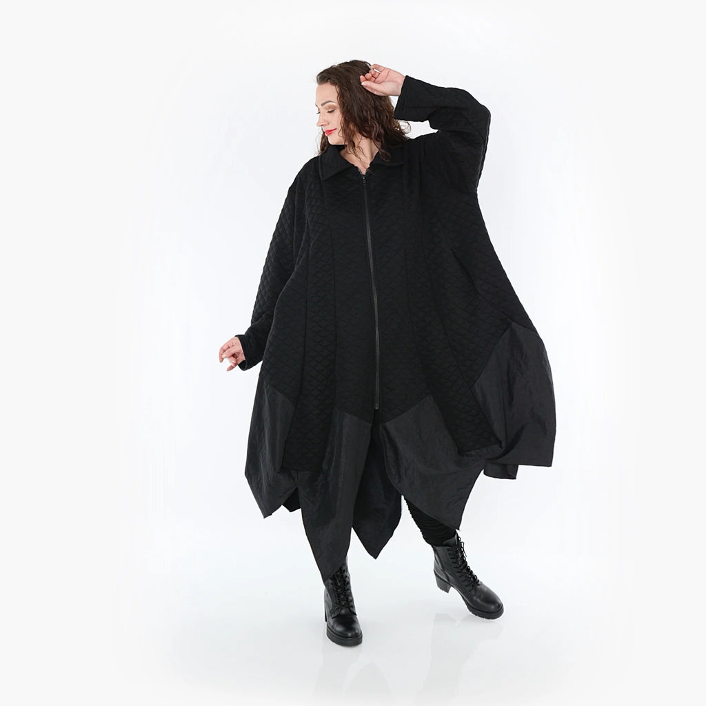 Ballonmantel von AKH Fashion aus Materialmix, ausgefallene, zeitlose Lagenlook Mode