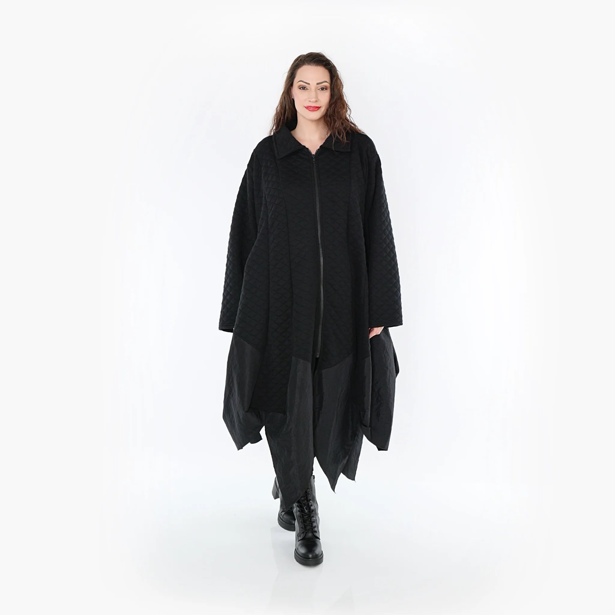 Ballonmantel von AKH Fashion aus Materialmix, ausgefallene, zeitlose Lagenlook Mode