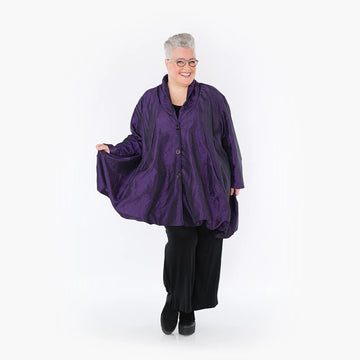 A-Form Jacke von AKH Fashion aus Polyester, 1404.07015, Violett, Schick, Modern, Bequem
