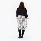  A-Form Shirt von AKH Fashion aus Viskose, 1418.06900, Weiß/Schwarz, Schick, Modern, Bequem