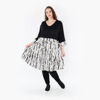  A-Form Shirt von AKH Fashion aus Viskose, 1418.06900, Weiß/Schwarz, Schick, Modern, Bequem