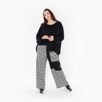 Oversize Damen Hose, AKH Fashion, Viskose, gerader Form, Lagenlook Mode, große Größen - SEELENlook