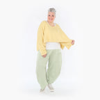  AKH Fashion Bigshirt in kastiger Form, aus Viskose, 1429.07011, LimeGelb, Schick, Modern