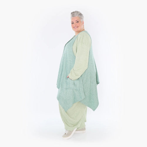  A-Form Weste von AKH Fashion aus Viskose, 1429.00110, Mint, Schick, Modern, Bequem, Schick