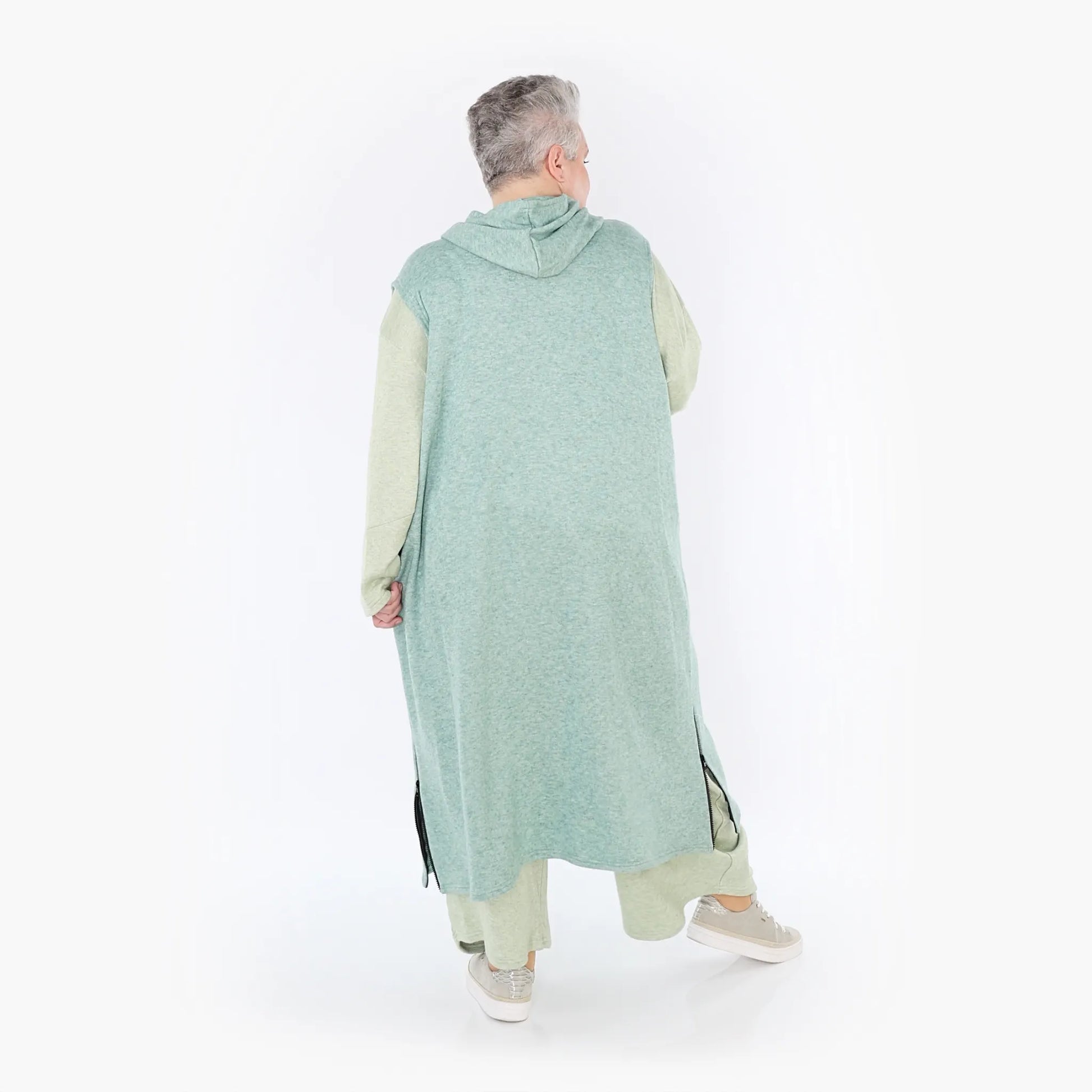  AKH Fashion Weste in gerader Form, aus Viskose, 1429.06879, Mint, Schick, Modern, Bequem