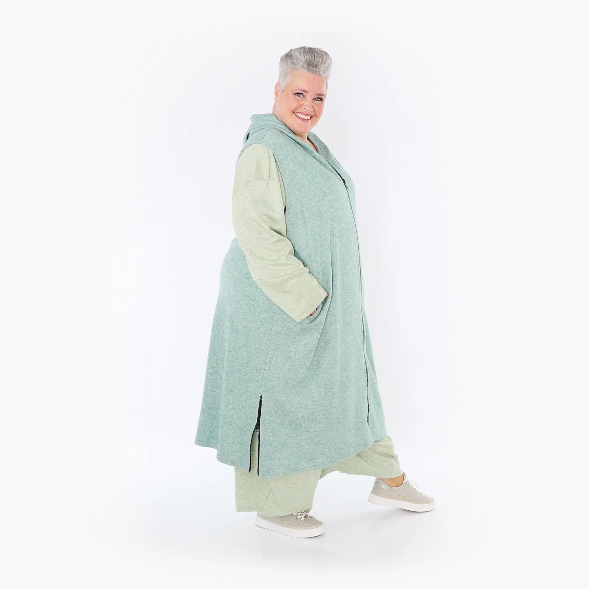  AKH Fashion Weste in gerader Form, aus Viskose, 1429.06879, Mint, Schick, Modern, Bequem