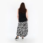  Ballonrock von AKH Fashion aus Materialmix, 1433.07559, Schwarz/Weiß, Schick, Modern